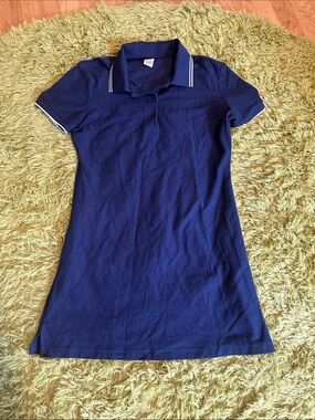 Victorias secret pink polo dress size medium navy